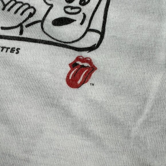 VTG 80s Mick Jagger She's The Boss Shirt Small White Dingy Single Stitch Tee - Picture 7 of 15